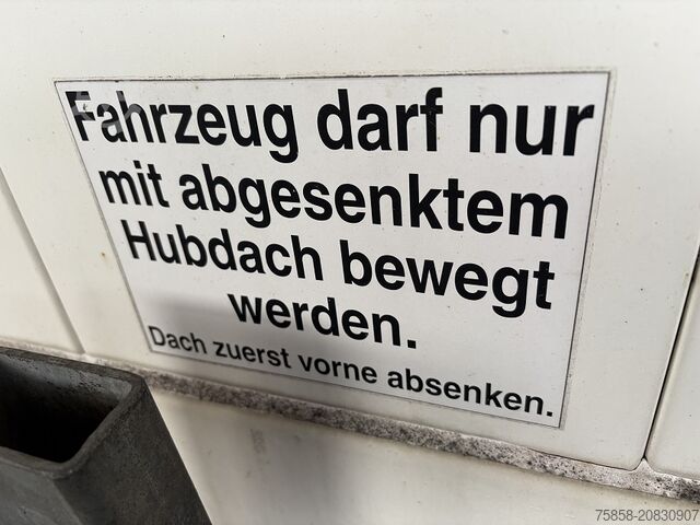 Swap body with flatbed & tarp Krone Jumbo 3m Innenhöhe Hubdach Edscha