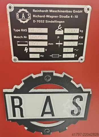 Svingbukemaskine RAS 64.25 med styret bagstop RAS 64.25