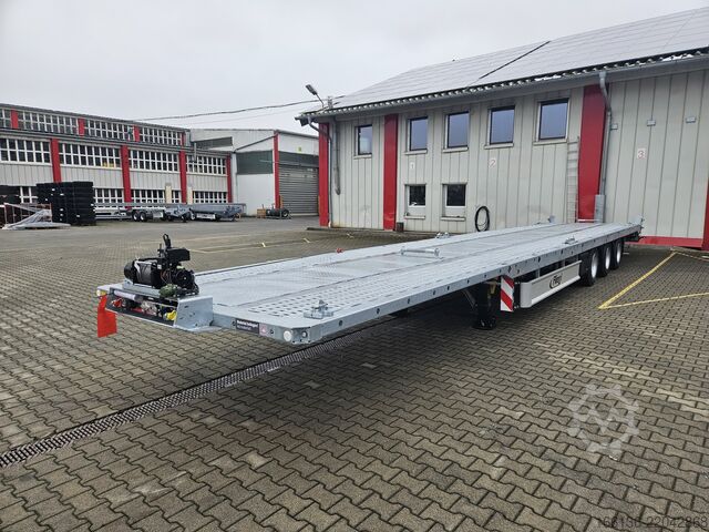 Semiremorcă deschisă Fliegl 3-Achs Plateau SDS 380 Spezial Mega-Z