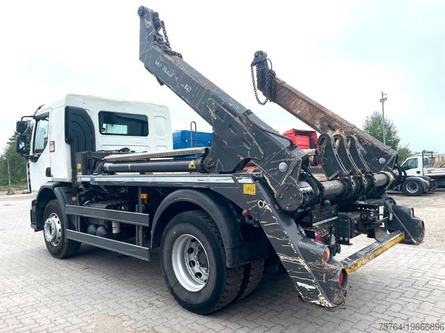 Kippers vrachtauto RENAULT C320 mit Meiller Absetzkipper AK12/Funkbedienung