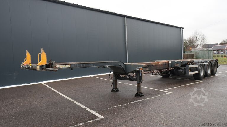 Transport af containere D-tec Extendable container transport trailer