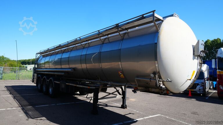 Tankbil til fødevarer Van Hool 3 axle food tank trailer 33.300ltr