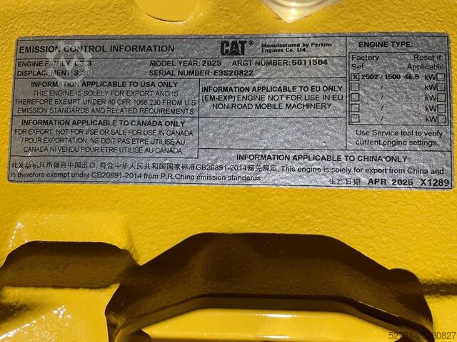 Agregado CAT DE50E0 - 50 kVA Generator - DPX-18006