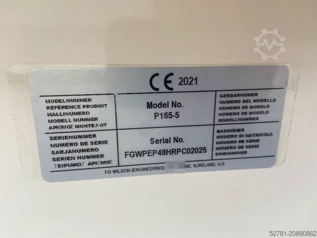 Aggregaat FG Wilson P165-5 - 165 kVA Genset - DPX-16010
