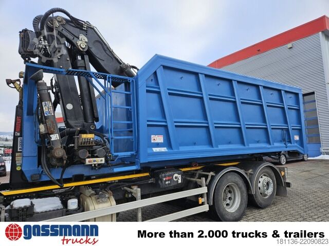 Abrollcontainer  BTE Abrollcontainer mit Kran Mec CL180.80.2Z