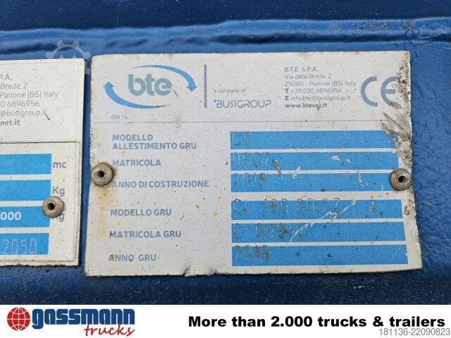 Abrollcontainer  BTE Abrollcontainer mit Kran Mec CL180.80.2Z