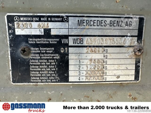 Sklápěcí vůz Mercedes-Benz SK 2635K 6x4, V8, Dautel-Kipper, Wechselsystem