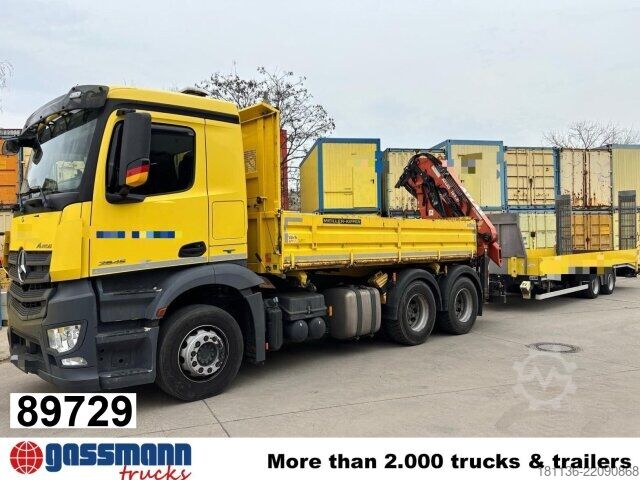 Billenő teherautó Mercedes-Benz Antos 2645 L 6x4 mit Heckkran Atlas 165.2E-A2,