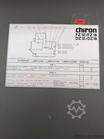 Verticale bewerkingscentrum CHIRON CHIRON FZ 18 S MAGNUM High Speed