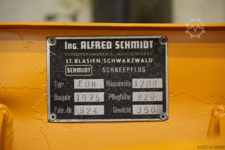 Quitanieves con soporte para horquillas Schmidt FOH
