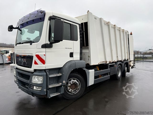 Skraldevogn MAN 26.320 6x2 Presswagen Faun 524