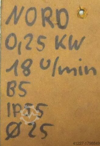 Geared motor 0.25 kW 18 rpm Nord SK 71 S/4