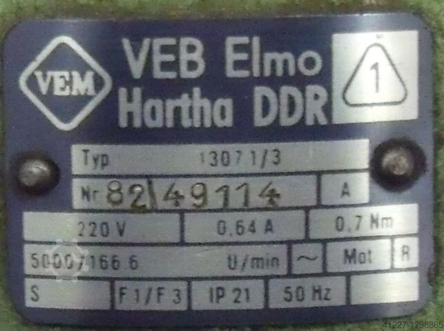 Aandrijfmotor 0,18 kW 5000 tpm VEB 3071/3