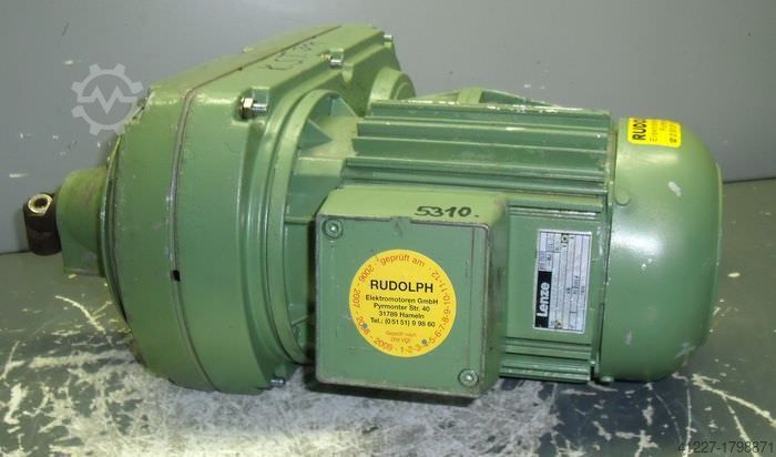 Variable speed geared motor 0.75 kW 39-213 rpm LENZE 8F4-379H