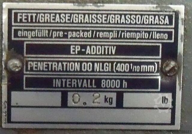 Tandwielmotor 0,073 kW 315 tpm Bauer DK 5406/143