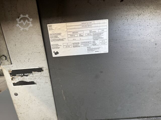 Paternoszter raktár / körforgó tároló SSI Schäfer S75T1232-320223-13