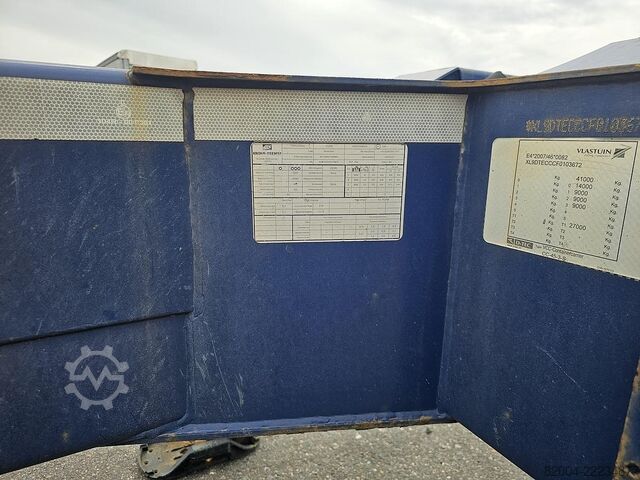 Transport av containrar D-TEC VCC-01 / 45 FOOT CONTAINER CHASSIS / VALKX AXLES.