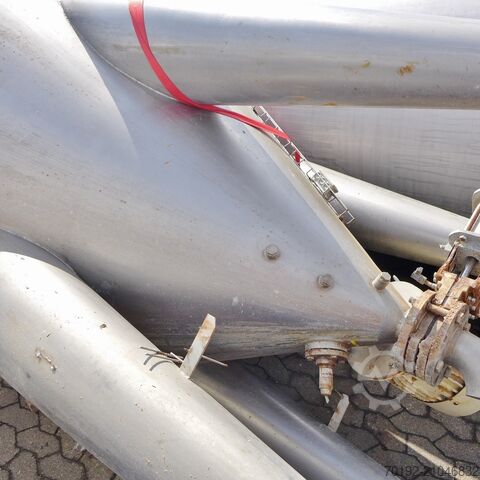 Cuve agitateur conique de 6 500 litres en inox V2A avec 2 agitateurs à hélice  8611