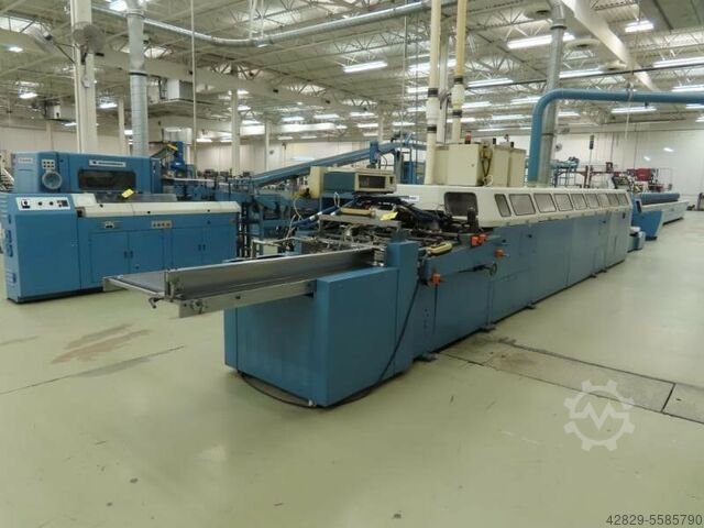 Multiple clamp perfect binder with gathe Wohlenberg Vario S 26