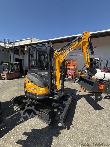 Minigraafmachine KINGWAY DEUTSCHLAND e. K. Minibagger VIP 27 3 Zylinder