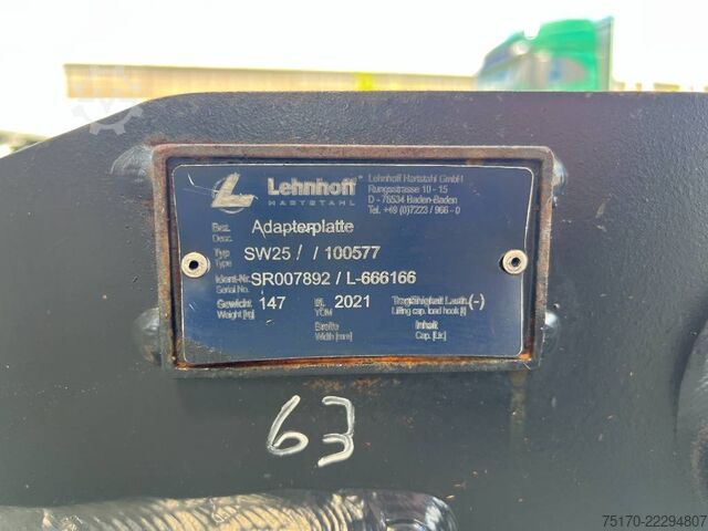  Lehnhoff MS21 MS25 Adapterplatte / MS25 MS21 Schraubadapter