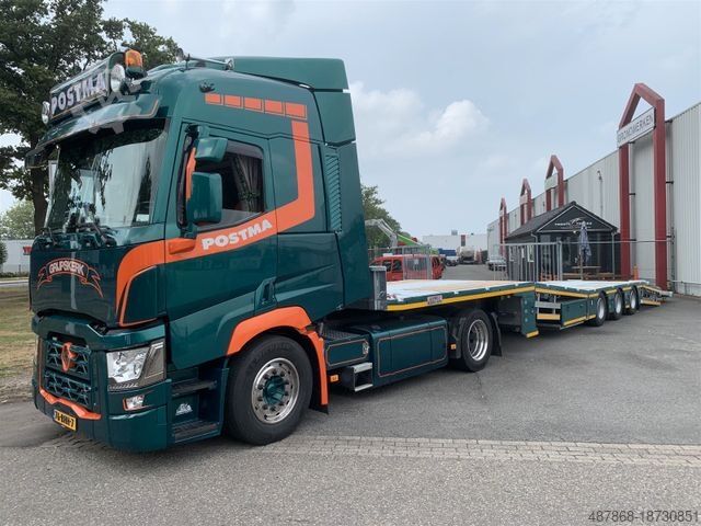 Auto met oplegger Aksoylu Semi Autotransporter tractor transport