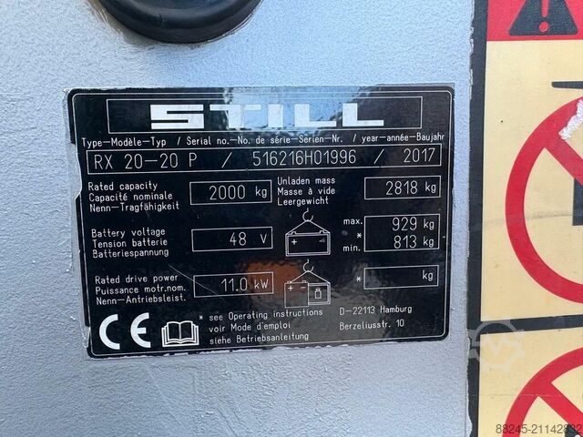 VS-22646 Elektrische triplex heftruck Still RX20-20P STILL RX20-20P