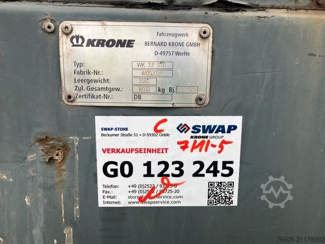 Výměnný návěs KRONE Wechselbrücke Koffer