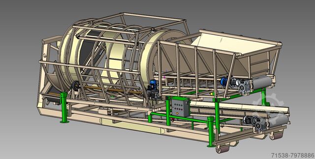 Przesiewacz bębnowy Wózek hakowy ProTech TS 2880x1600 Abrollkipper