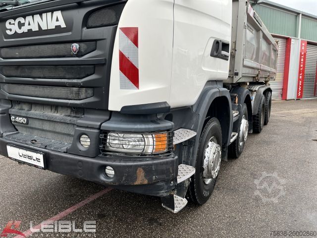 Tre-sidet tipbil SCANIA G 450 8x4 MHZ*Meiller Bordmatik*Retarder*