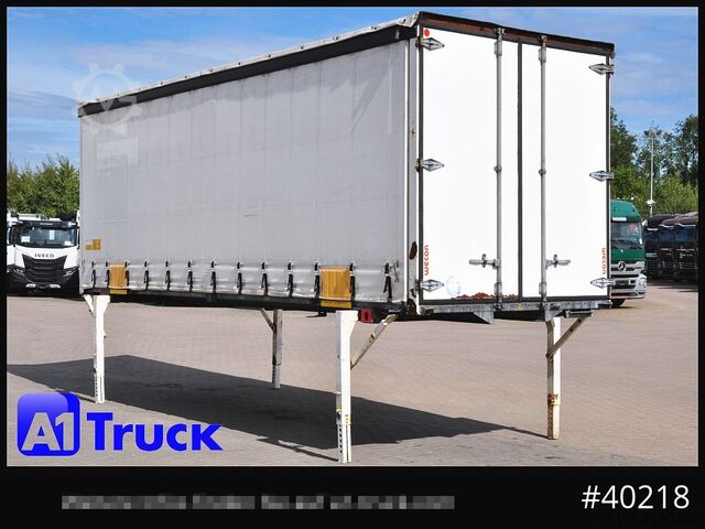 Wissellaadbak met open laadbak en zeil WECON WPR 745, verzinkt, 2520  innen, Code XL