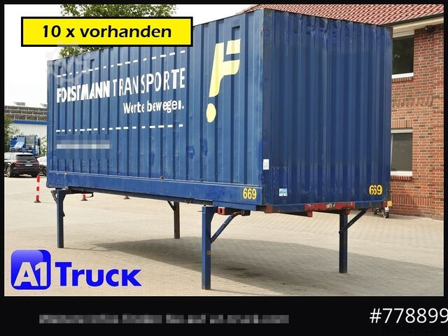 Swap body with box structure KRONE BDF 7,82 Container, 2700mm Innenhöhe, Portaltür