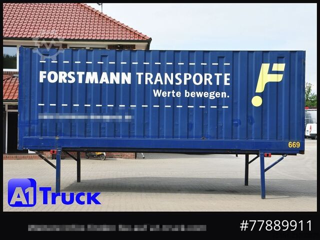 Swap body with box structure KRONE BDF 7,82 Container, 2700mm Innenhöhe, Portaltür