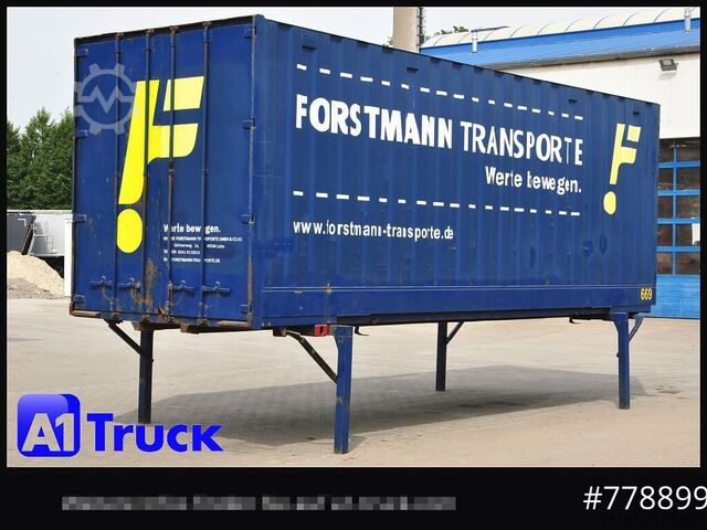 Swap body with box structure KRONE BDF 7,82 Container, 2700mm Innenhöhe, Portaltür