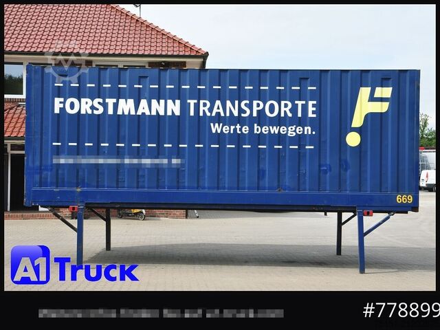 Swap body with box structure KRONE BDF 7,82 Container, 2700mm Innenhöhe, Portaltür