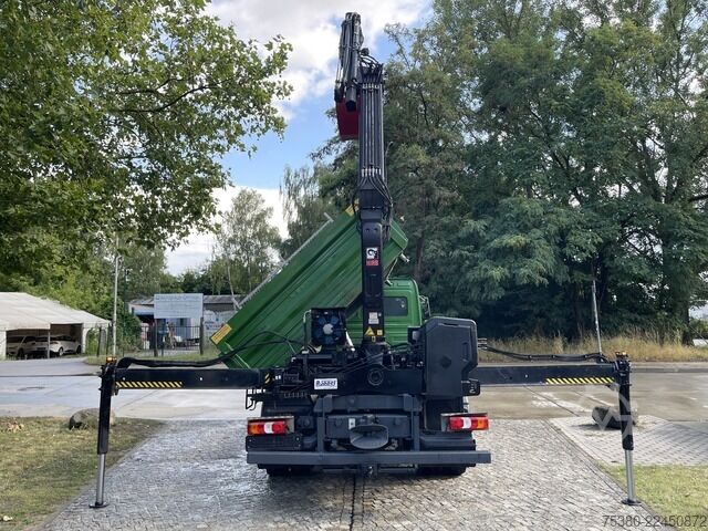 Camion ribaltabile trilaterale mercedes-benz Atego 1224 Zweiseitenkipper Kran Greifer *Klima*