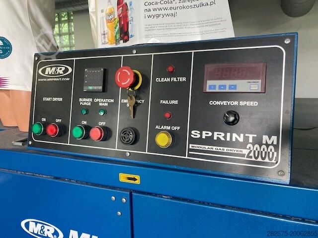 Droogoven voor textiel na zeefdruk M&R Sprint M2000