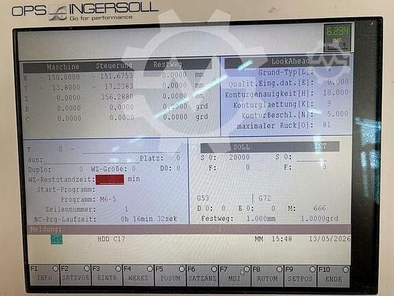 CNC Bewerkingscentrum OPS INGERSOLL SPEED HAWK 550