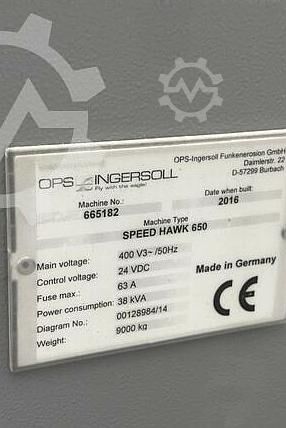 Centro di lavoro CNC OPS INGERSOLL SPEED HAWK 650