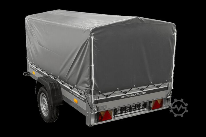 Rimorchio per auto Unitrailer Garden 230 KIPP ALU mit 80 cm Hochplane