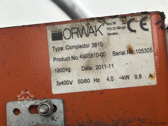 Pressatrici verticali Orwak Orwak 3810/3820 power