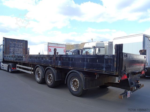 Açık yarı römork 3-Achs*Lift+Lenkachse*MSH Mitnahme Staplerhalter