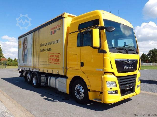 Plattewagen met zeil MAN TGX 26.460 LL XXL/Ret/Pritsche/Heitling/Kompress