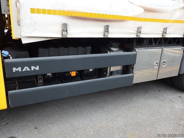 Camion cu platformă și prelată MAN TGX 26.460 LL XXL/Ret/Pritsche/Heitling/Kompress