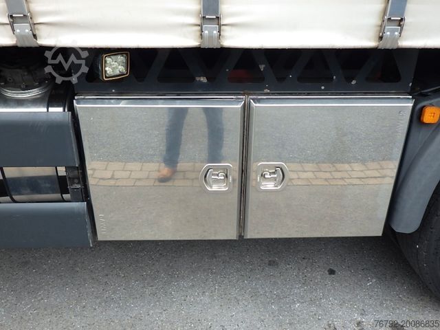 Camion cu platformă și prelată MAN TGX 26.460 LL XXL/Ret/Pritsche/Heitling/Kompress