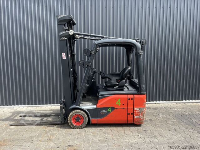 Elektrisk 3 -hjulet gaffeltruck Linde E16-02