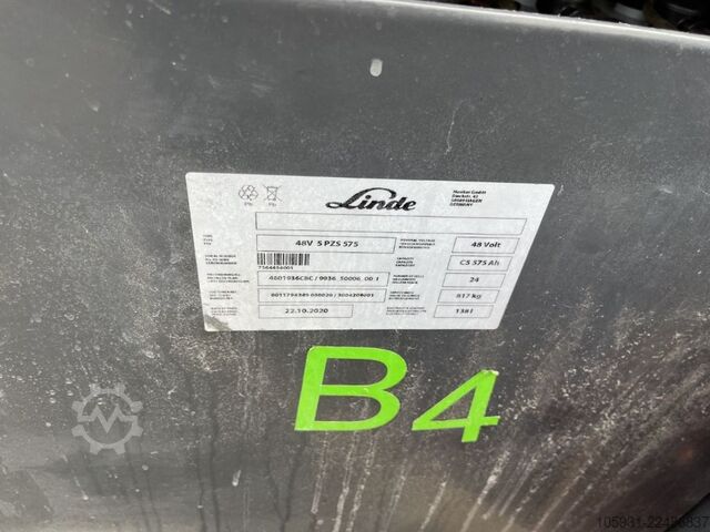 Elektrisk 3 -hjulet gaffeltruck Linde E16-02