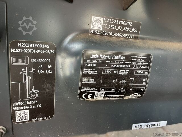 LPG gaffeltrucks Linde H18T-01