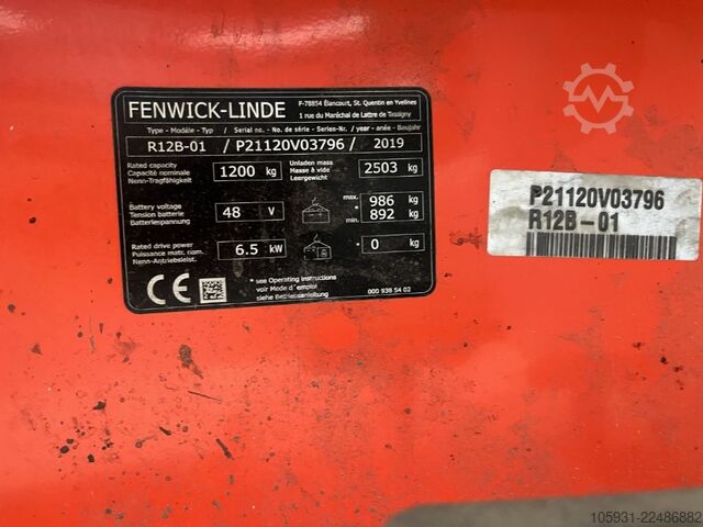 Reach truck Linde R12B-01