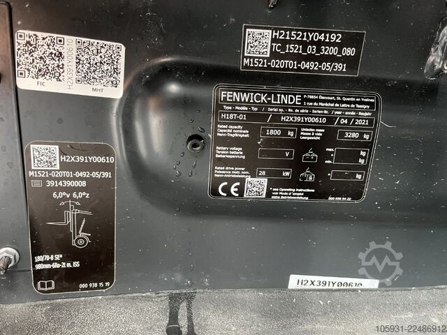 LPG -gaffeltruckar Linde H18T-01